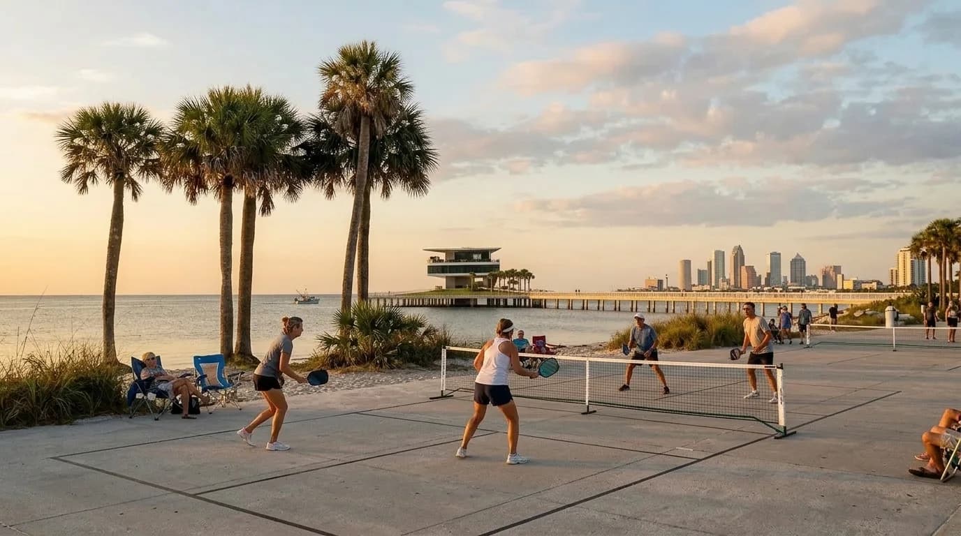 Pickleball Comes to the St. Pete Pier