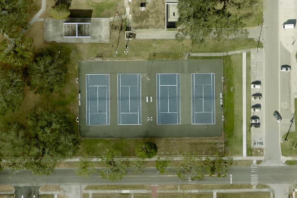 Aerial view near 601 14th St S, St. Petersburg, FL 33705, USA